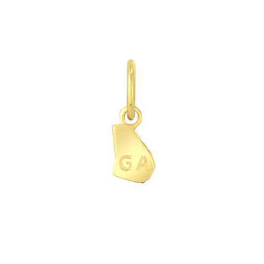 Ciondolo Stato in Oro Giallo 14K, Georgia