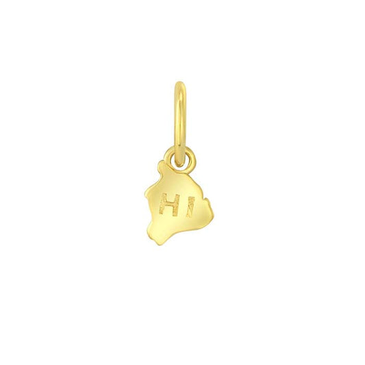Ciondolo Stato in Oro Giallo 14K, Hawaii