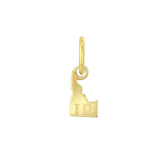 Ciondolo Stato in Oro Giallo 14K, Idaho