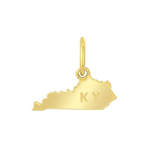 Ciondolo Stato in Oro Giallo 14K, Kentucky