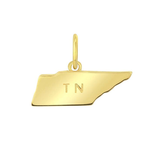 Ciondolo Stato in Oro Giallo 14K, Tennessee