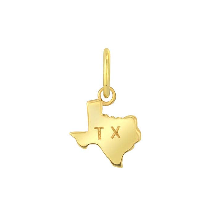 14K Gult Guld Statssmycke, Texas