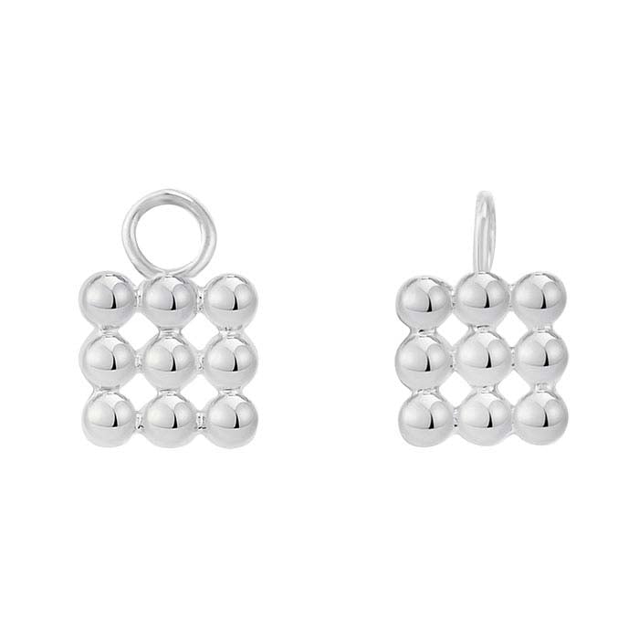 Beaded Cube Component with Ring