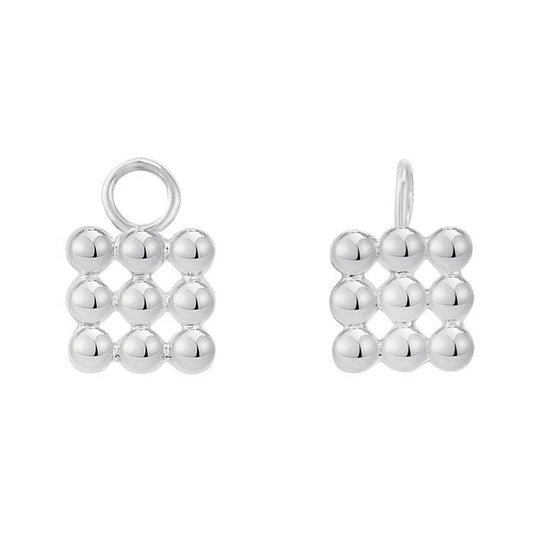 Beaded Cube Component with Ring