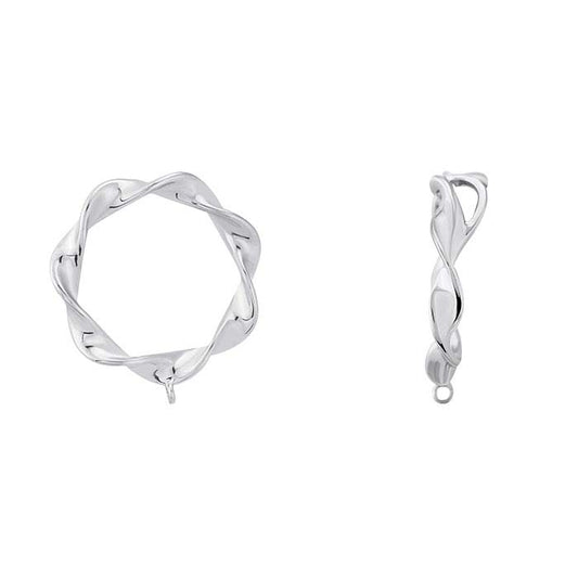 Round Twist Hidden Bail with Ring