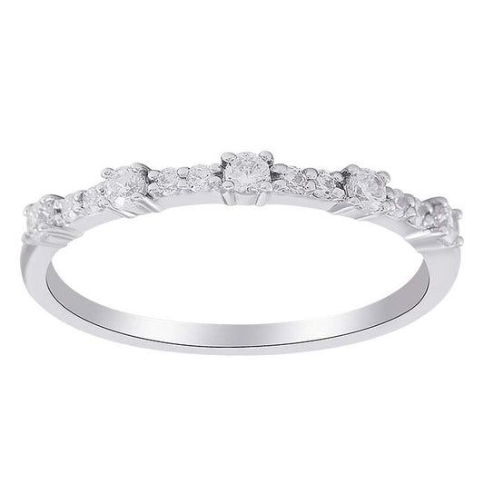 Lab-Grown Diamond-Set Ring