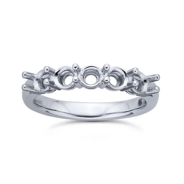 Platinum Five Round Ring Mounting