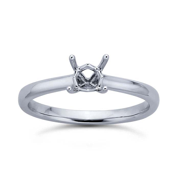 Platinum Princess Engagement Ring Mounting