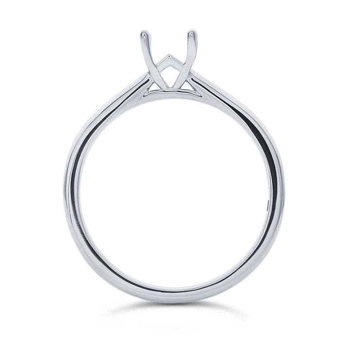 Platinum Princess Engagement Ring Mounting