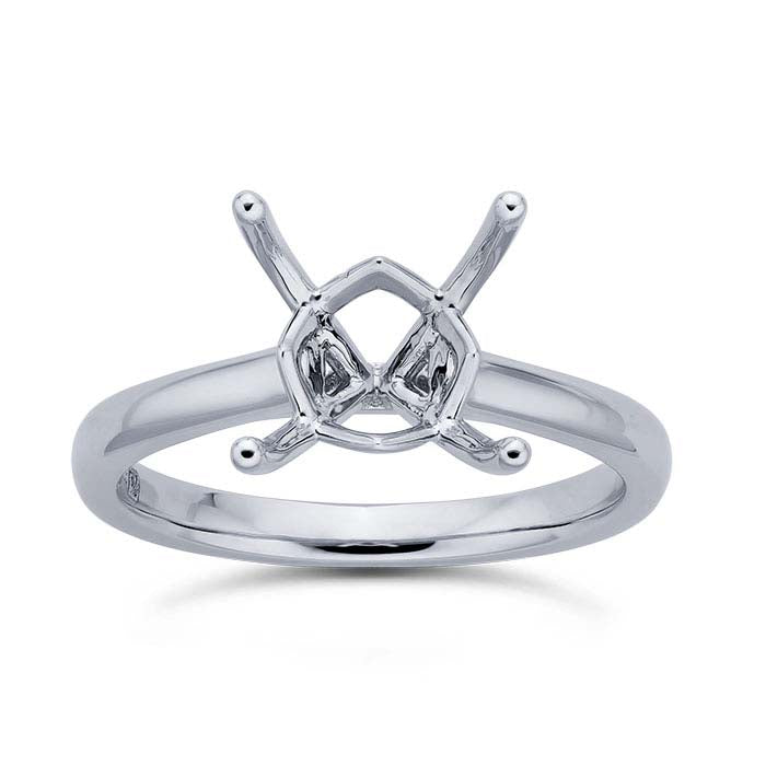 Platinum Princess Engagement Ring Mounting