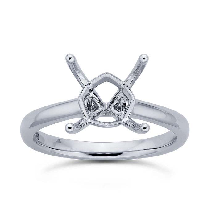 Platinum Princess Engagement Ring Mounting