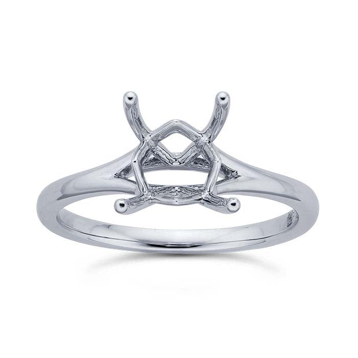 Platinum Princess Engagement Ring Mounting