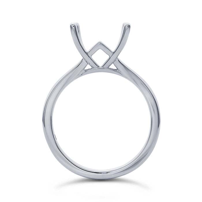 Platinum Princess Engagement Ring Mounting