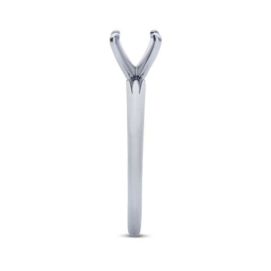 Platinum Round Engagement Ring Mounting