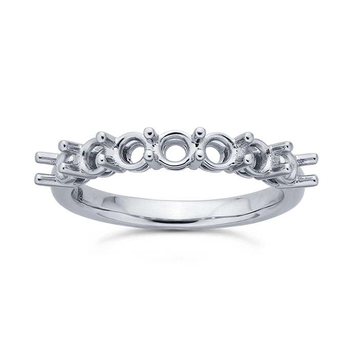 Platinum Seven Round Ring Mounting