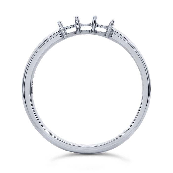 Platinum Three Round Ring Mounting