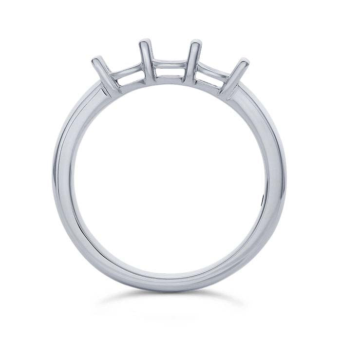 Platinum Three Round Ring Mounting