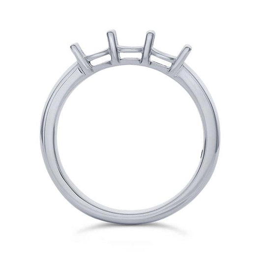 Platinum Three Round Ring Mounting