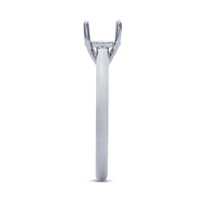 Platinum Round Engagement Ring Mounting