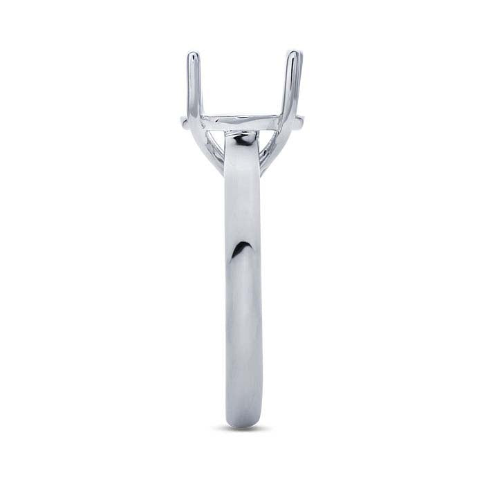 Platinum Round Engagement Ring Mounting