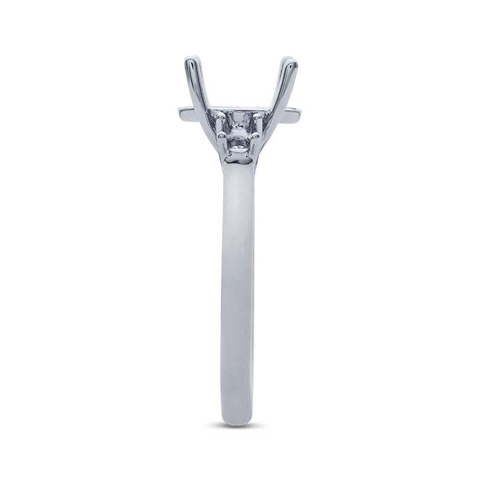 Platinum Oval Engagement Ring Mounting