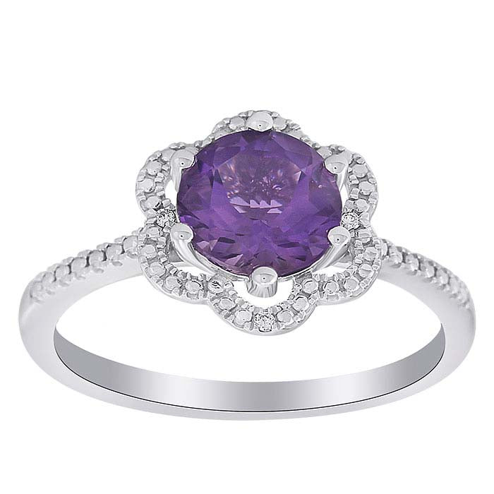 Gemstone- & Lab-Grown Diamond-Set Ring