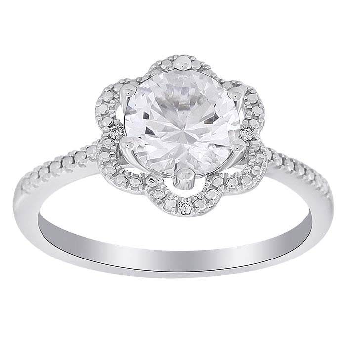 Gemstone- & Lab-Grown Diamond-Set Ring