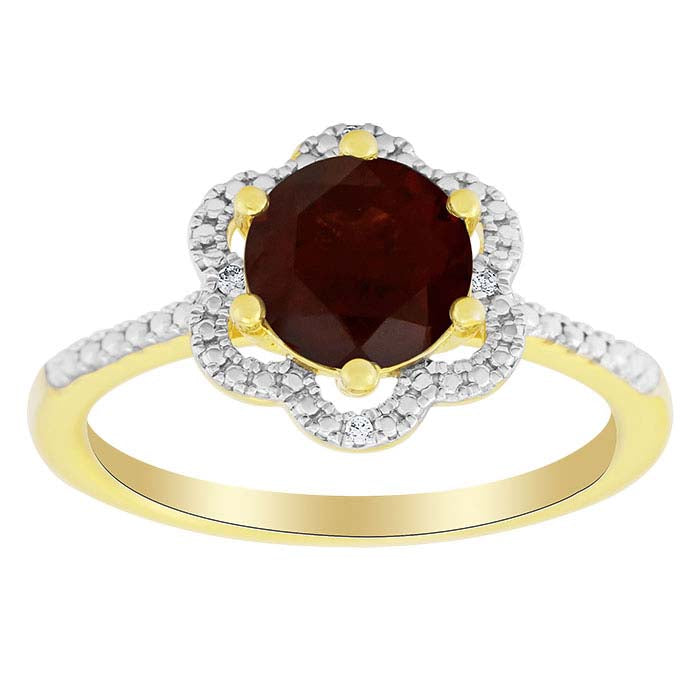 Gemstone- & Lab-Grown Diamond-Set Ring