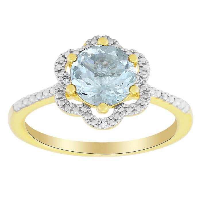 Gemstone- & Lab-Grown Diamond-Set Ring