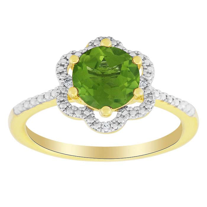 Gemstone- & Lab-Grown Diamond-Set Ring