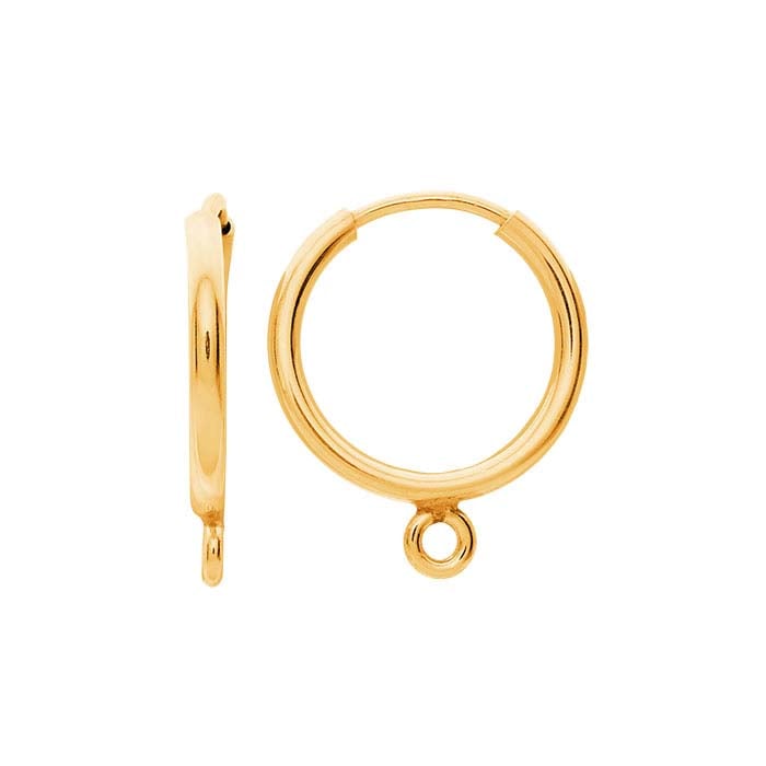 Endless Hoop Earring with Closed Ring