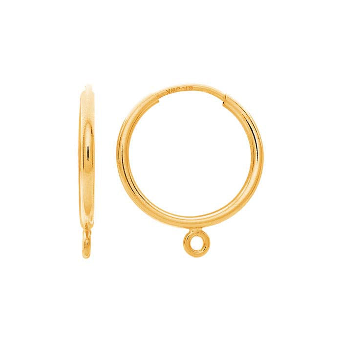 Endless Hoop Earring with Closed Ring