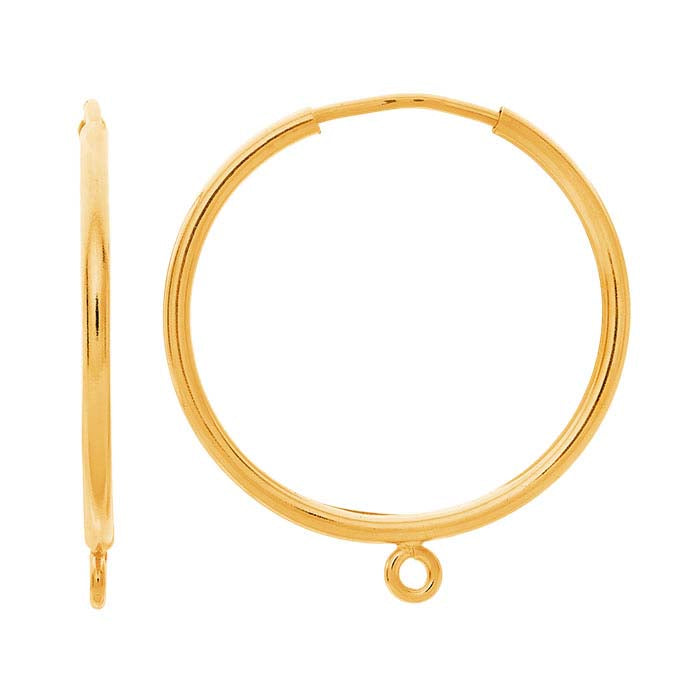 Endless Hoop Earring with Closed Ring