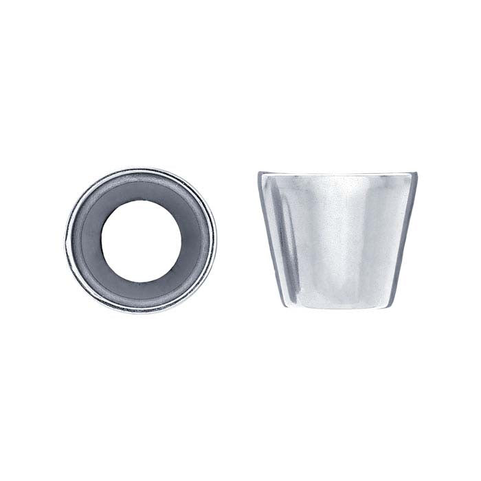 Round Tapered Tube Bezel Setting