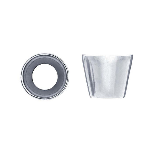 Round Tapered Tube Bezel Setting