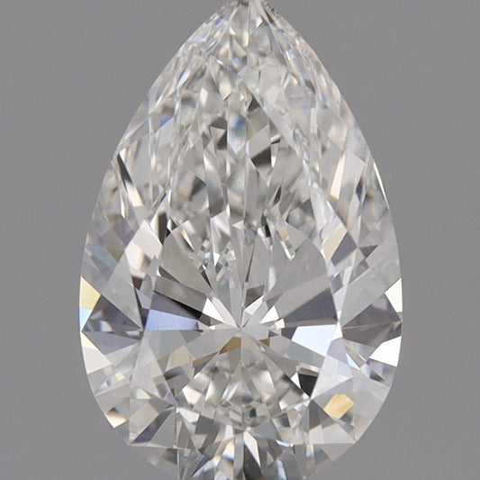 लैब-निर्मित हीरा 1.07ct, नाशपाती, E, VVS2