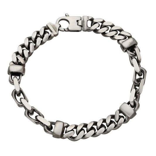 Sterling Silver 9.5mm Curb Chain Bracelet