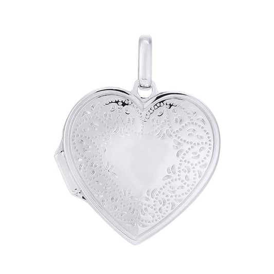 Sterling Silver Heart Locket Pendant
