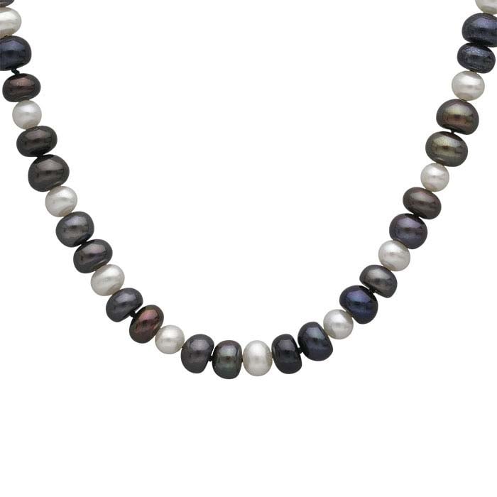 Cultured 7–8mm Back & White Pearl Necklace