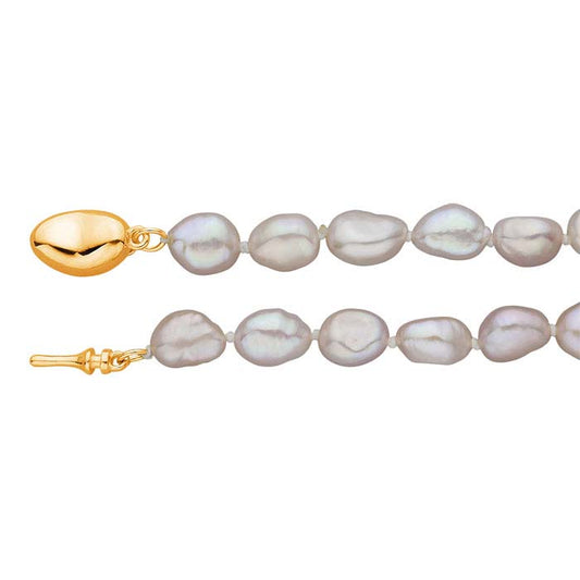 Natural 6–7mm Lavender/Pink Baroque Pearl Necklace