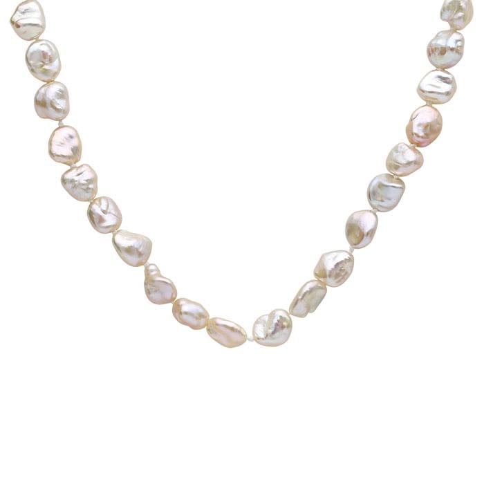 Natural 6–7mm Keshi Pearl Necklace