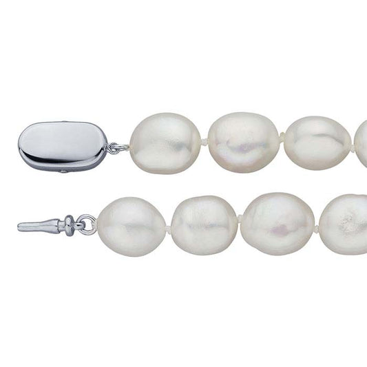ナチュラル 10mm ホワイト バロック パール ブレスレット