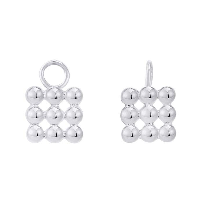 Beaded Cube Component with Ring