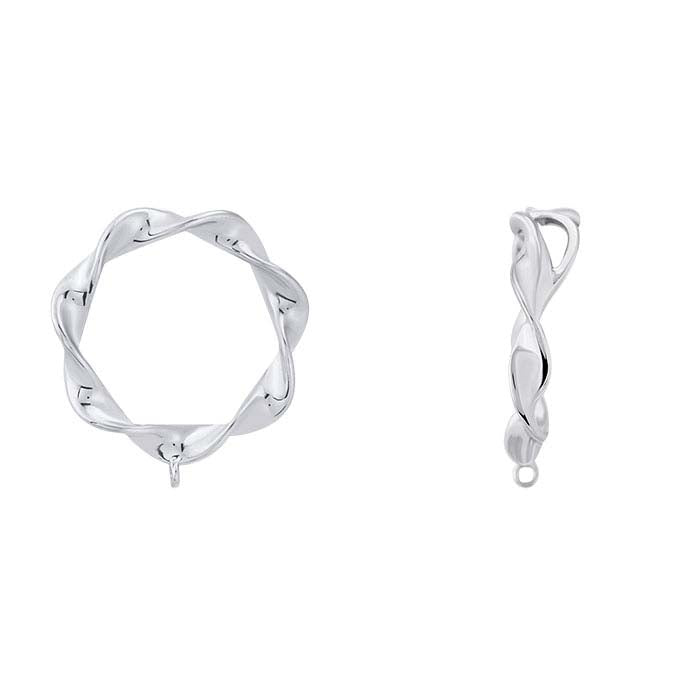 Round Twist Hidden Bail with Ring