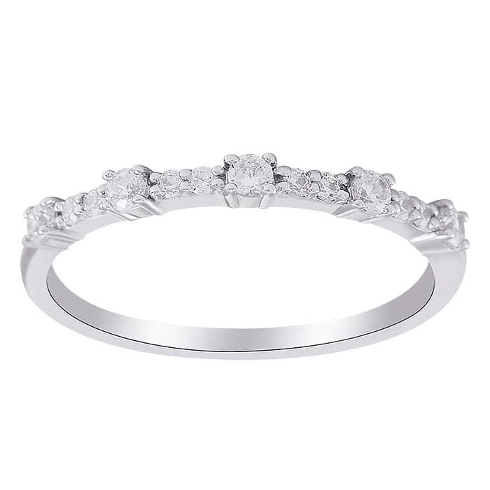 Lab-Grown Diamond-Set Ring