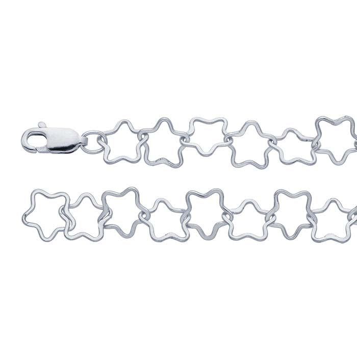 Sterling Silver 8mm Star Link