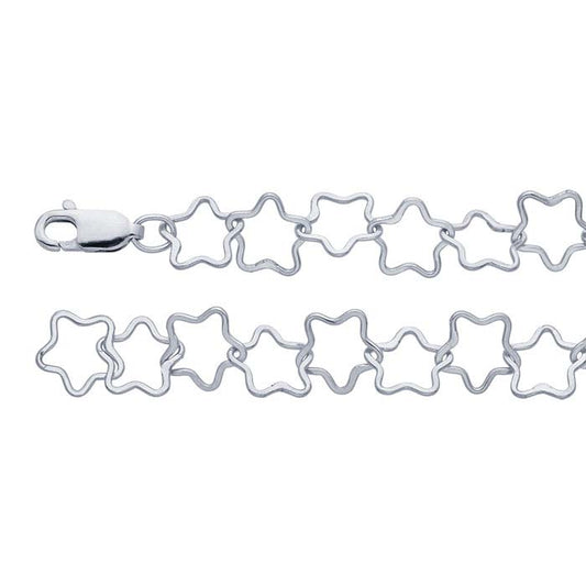 Sterling Silver 8mm Star Link