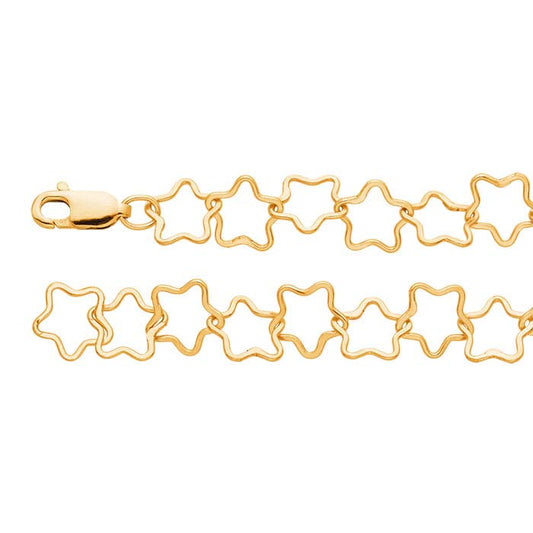 14/20 Yellow Gold-Filled 8mm Star Link Chain