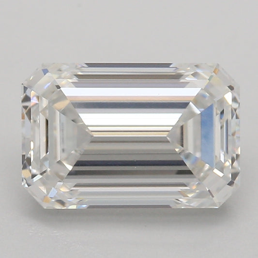 Lab-Grown Diamond 1.55ct, Emerald, F, VVS2