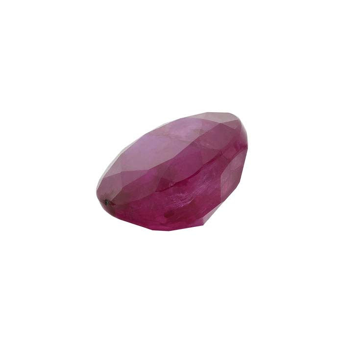 Ruby Round Faceted Gemstone, A-Grade